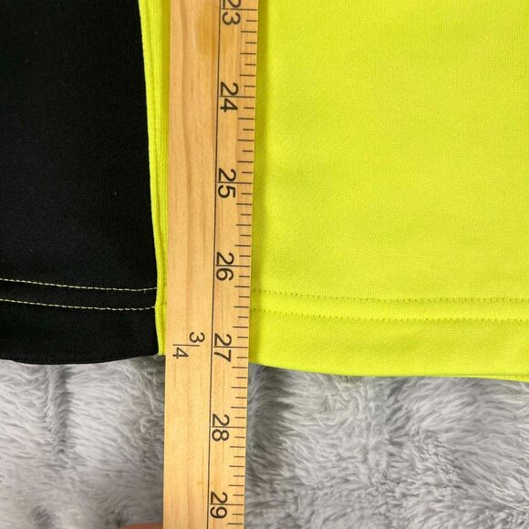 Adidas Running Shirt Mens XL ClimaCool Yellow Black Long Sleeve 1/4 Zip Top - Picture 7 of 7